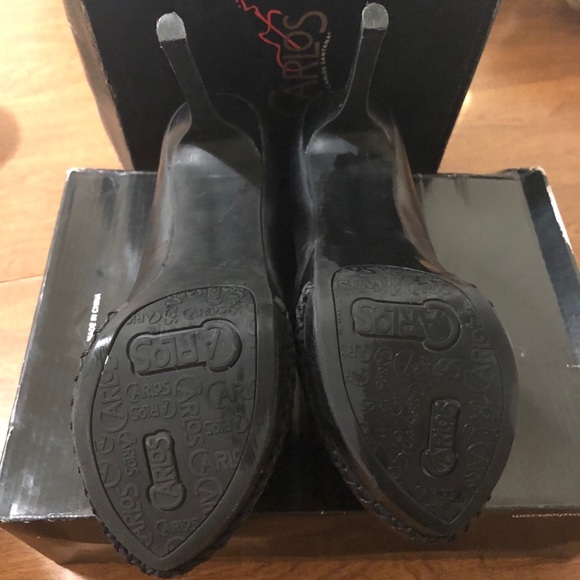 Carlos Santana Black Verdi heels.  Used - Picture 4 of 5